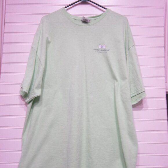 Simply Southern Always in a Sunshine State of Mind Neon Green TShirt Size XXL - Picture 1 of 4